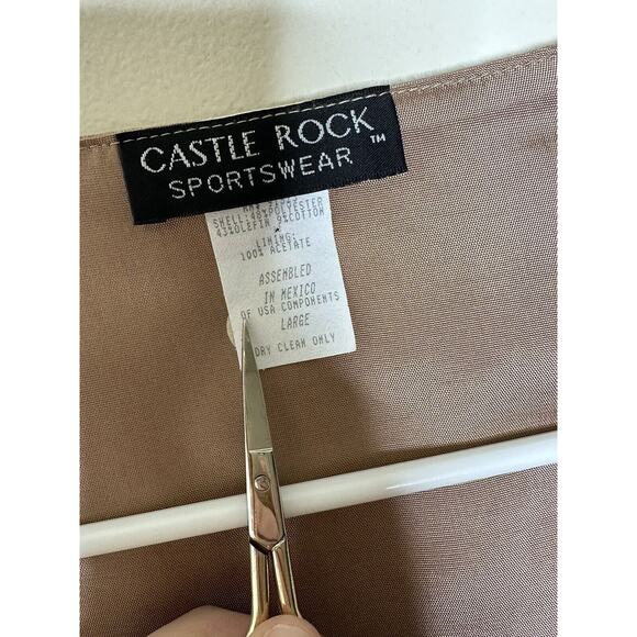 Vintage Castle Rock Southwestern Style Vest Tapestry Texture Size Large Button - Picture 2 of 6